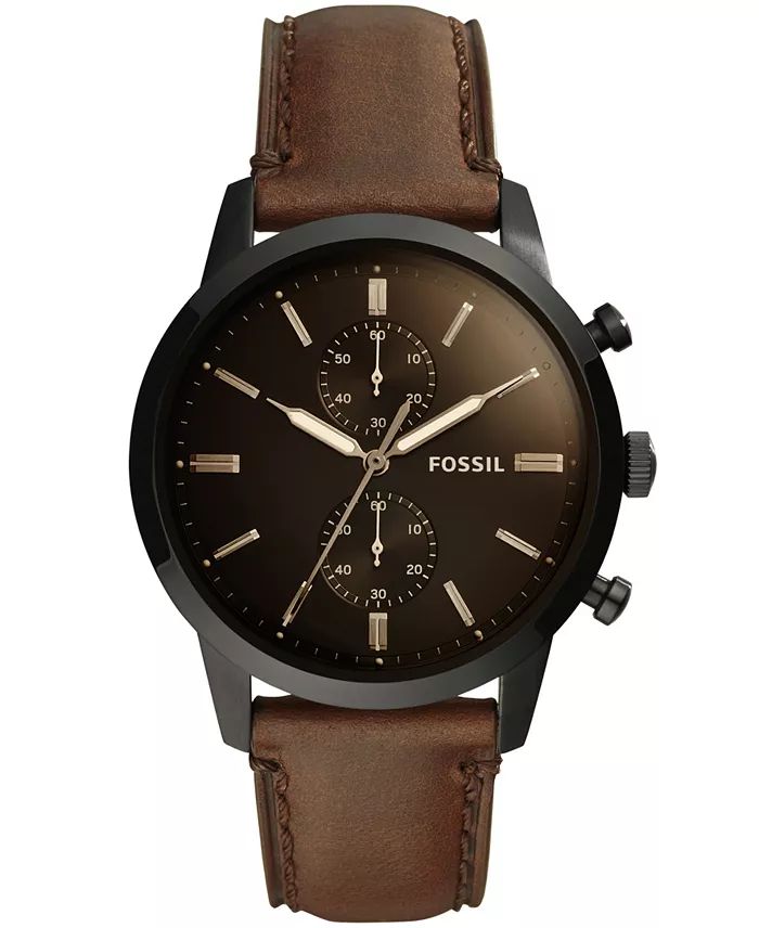 Men's Fossil Chonograph Townsman Leather Watch