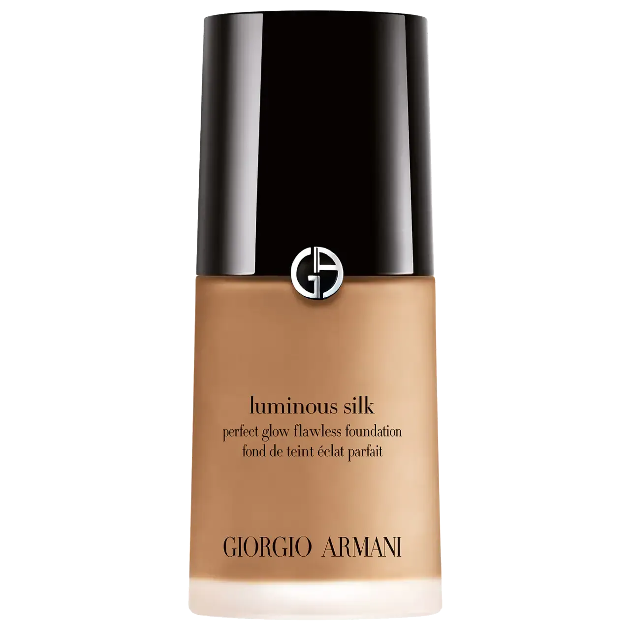 Giorgio Armani Luminous Silk foundation bottle on a white background