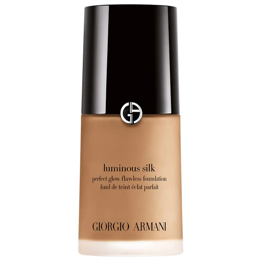 Giorgio Armani Luminous Silk foundation bottle on a white background