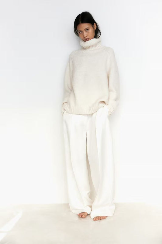 Women sweater high-neck