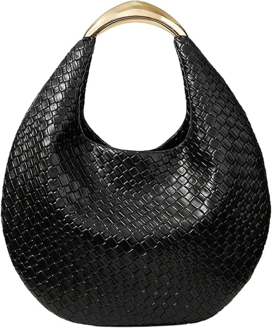 Trendy_black_woven_bag